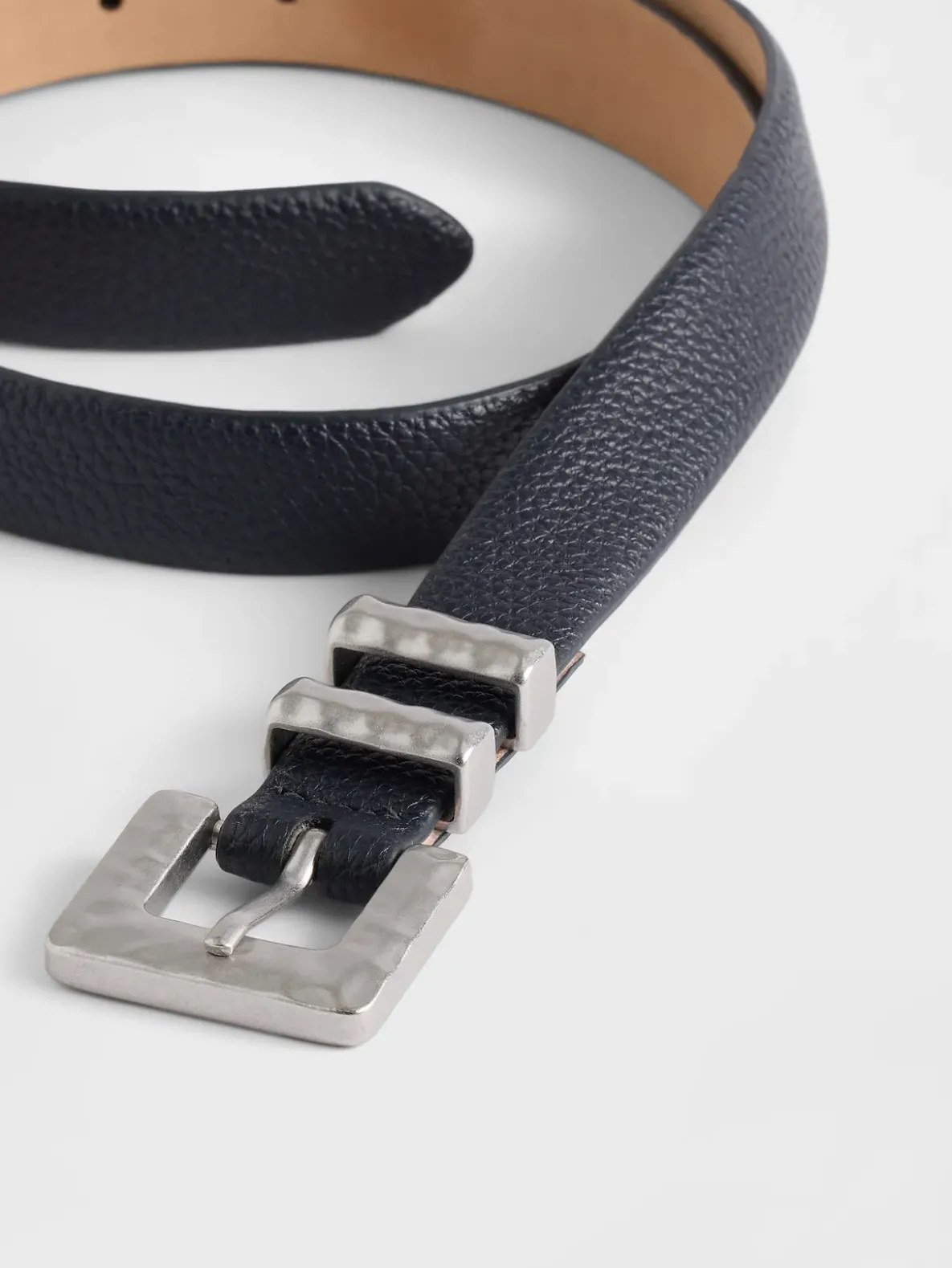 Vegan Pebble Leather Belt