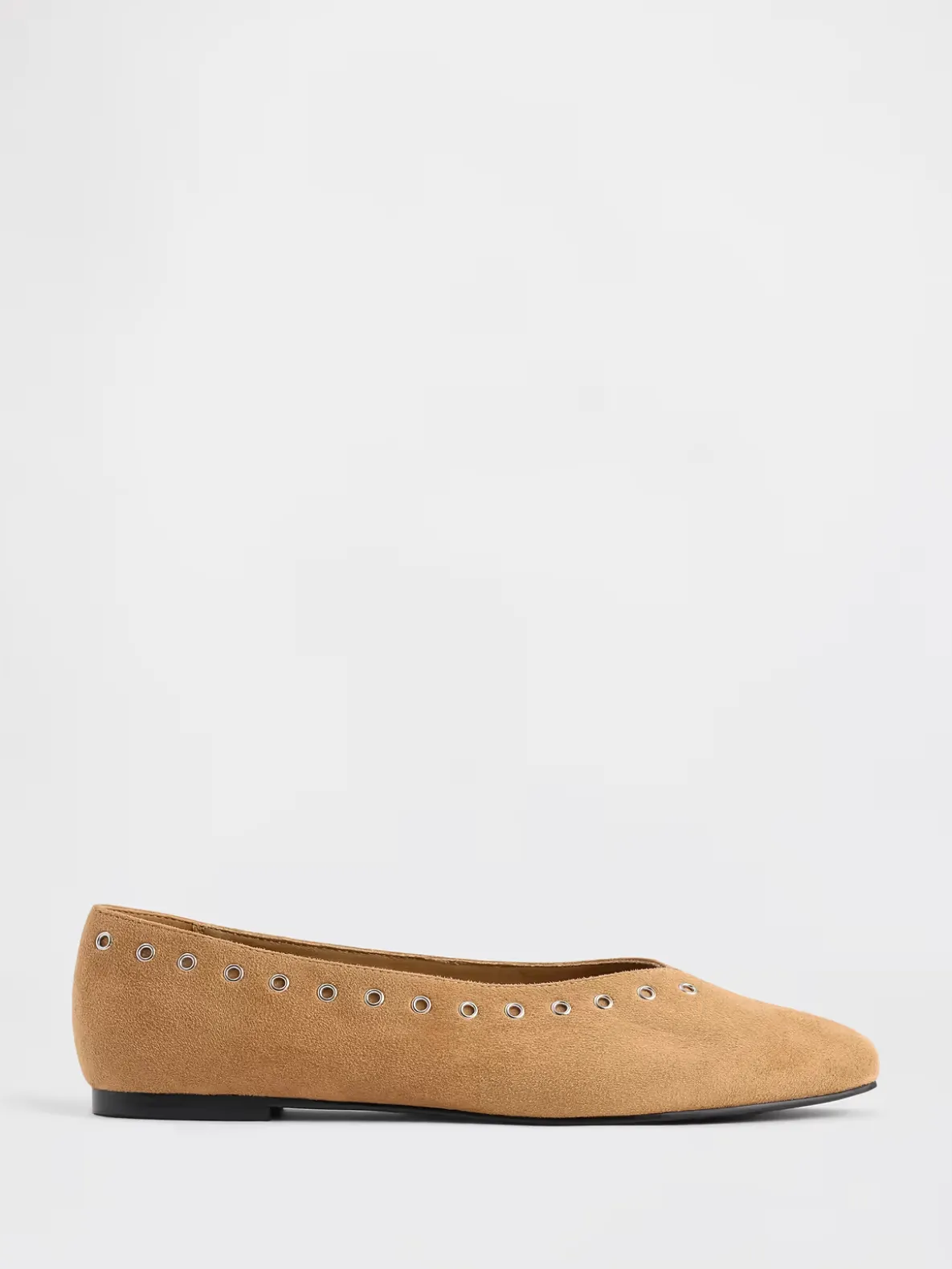 Vegan Suede Ballet Flats