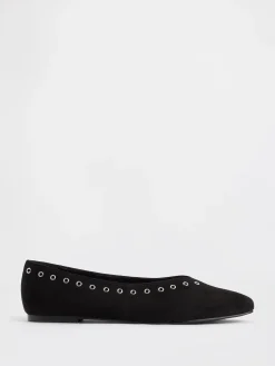Vegan Suede Ballet Flats