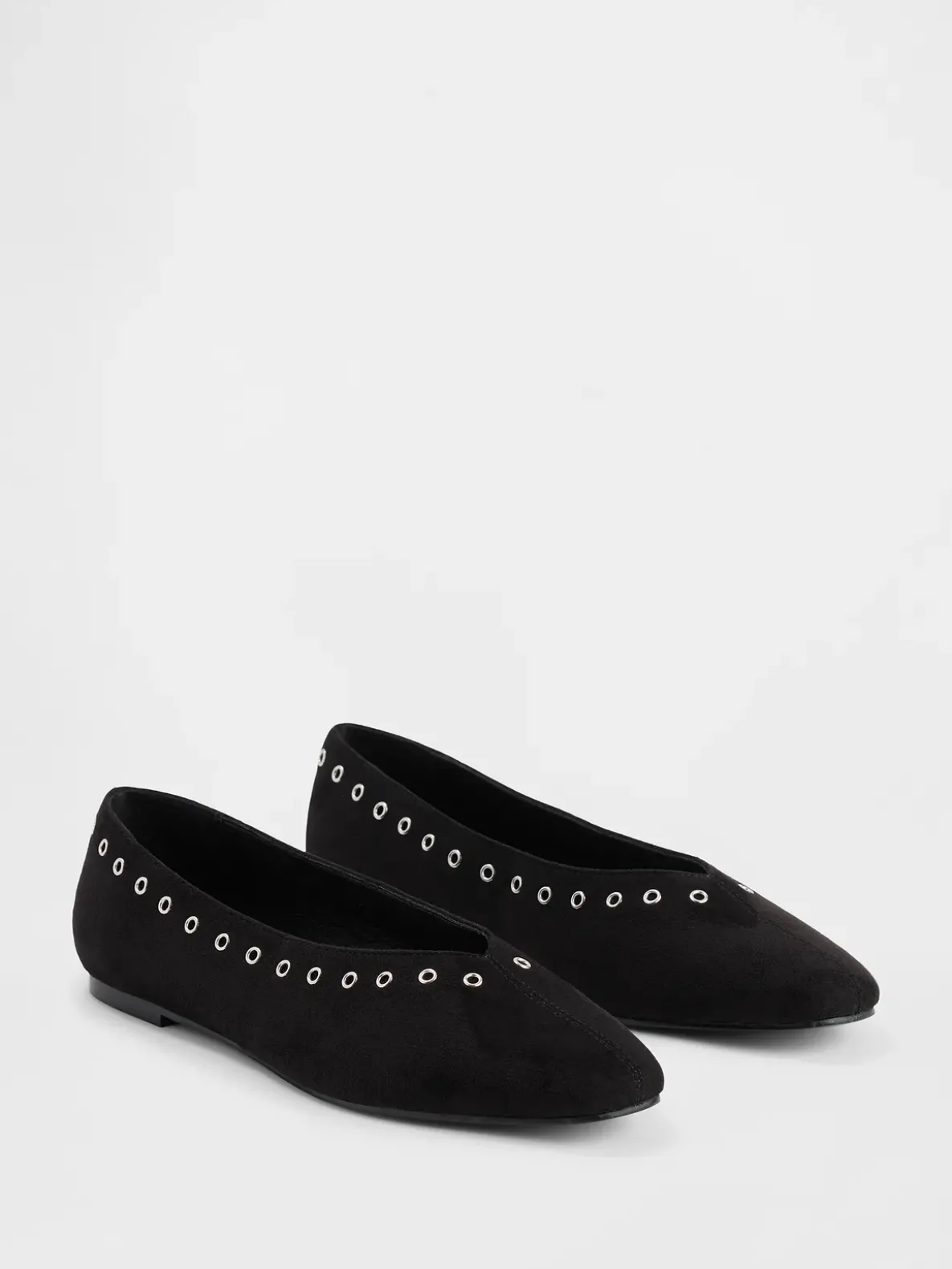 Vegan Suede Ballet Flats