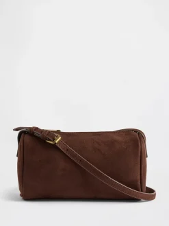 Vegan Suede Barrel Bag
