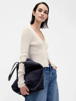 Vegan Suede Bucket Bag