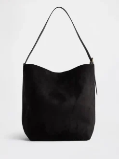 Vegan Suede Bucket Bag