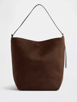 Vegan Suede Bucket Bag