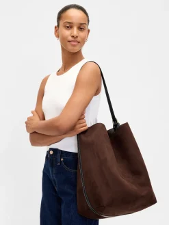 Vegan Suede Bucket Bag