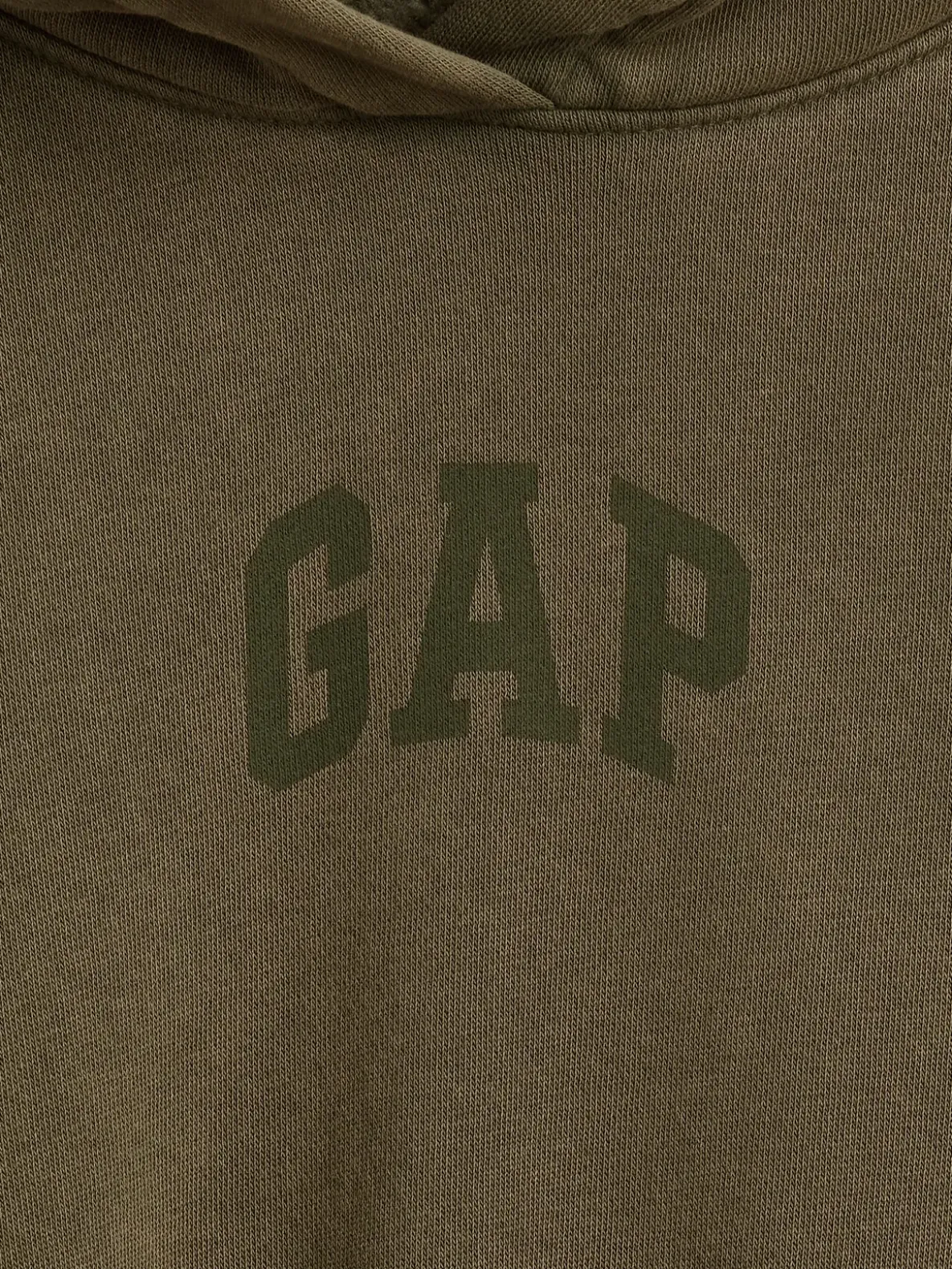 VintageSoft Crop Logo Hoodie
