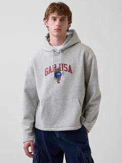 VintageSoft Oversized Americana Logo Hoodie