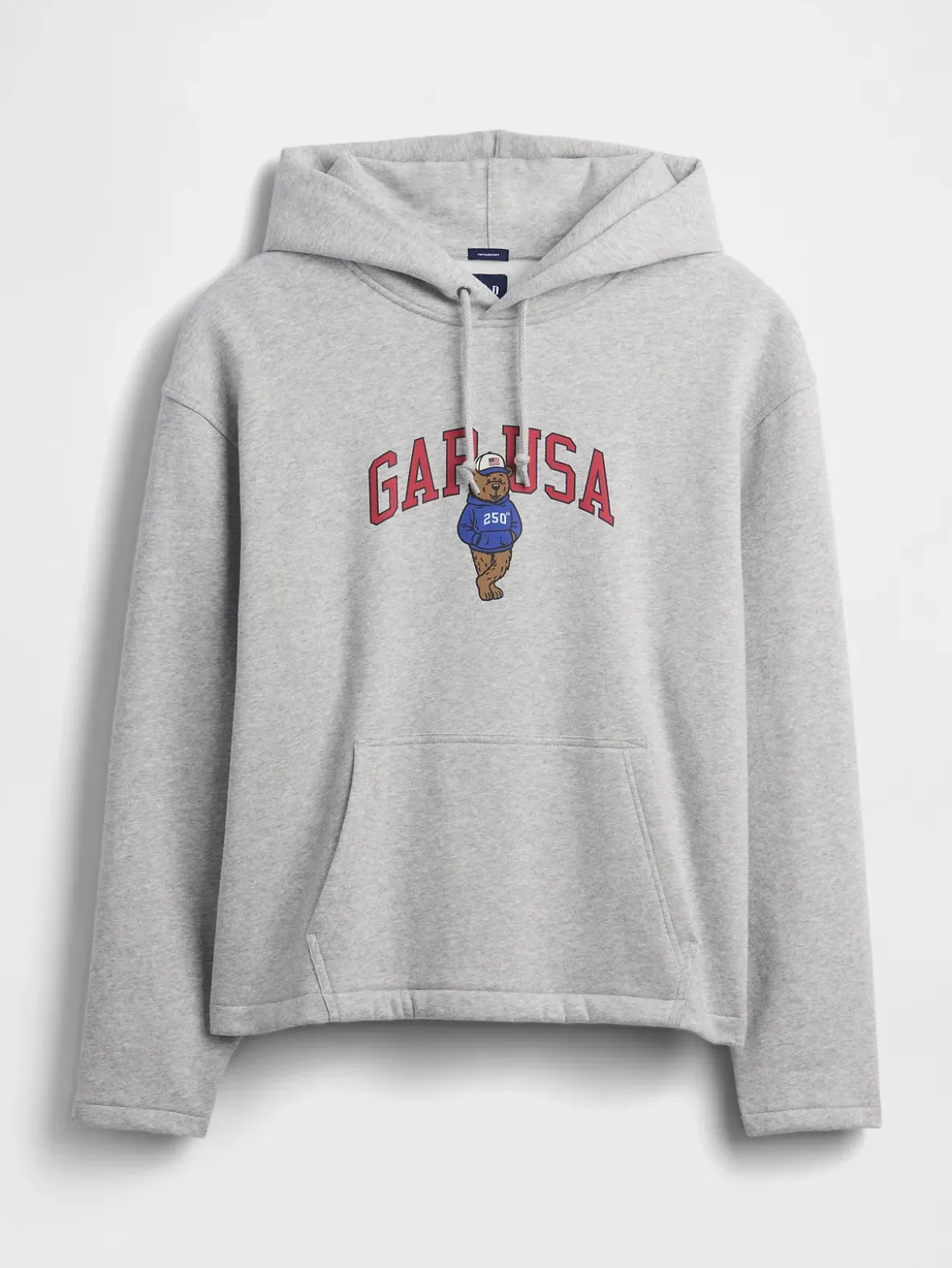 VintageSoft Oversized Americana Logo Hoodie