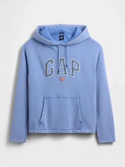 VintageSoft Oversized Americana Logo Hoodie