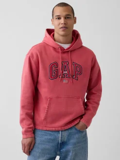 VintageSoft Oversized Americana Logo Hoodie