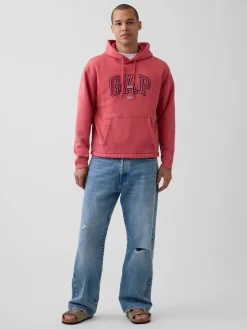 VintageSoft Oversized Americana Logo Hoodie