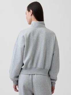 VintageSoft Oversized Half-Zip Wedge Pullover