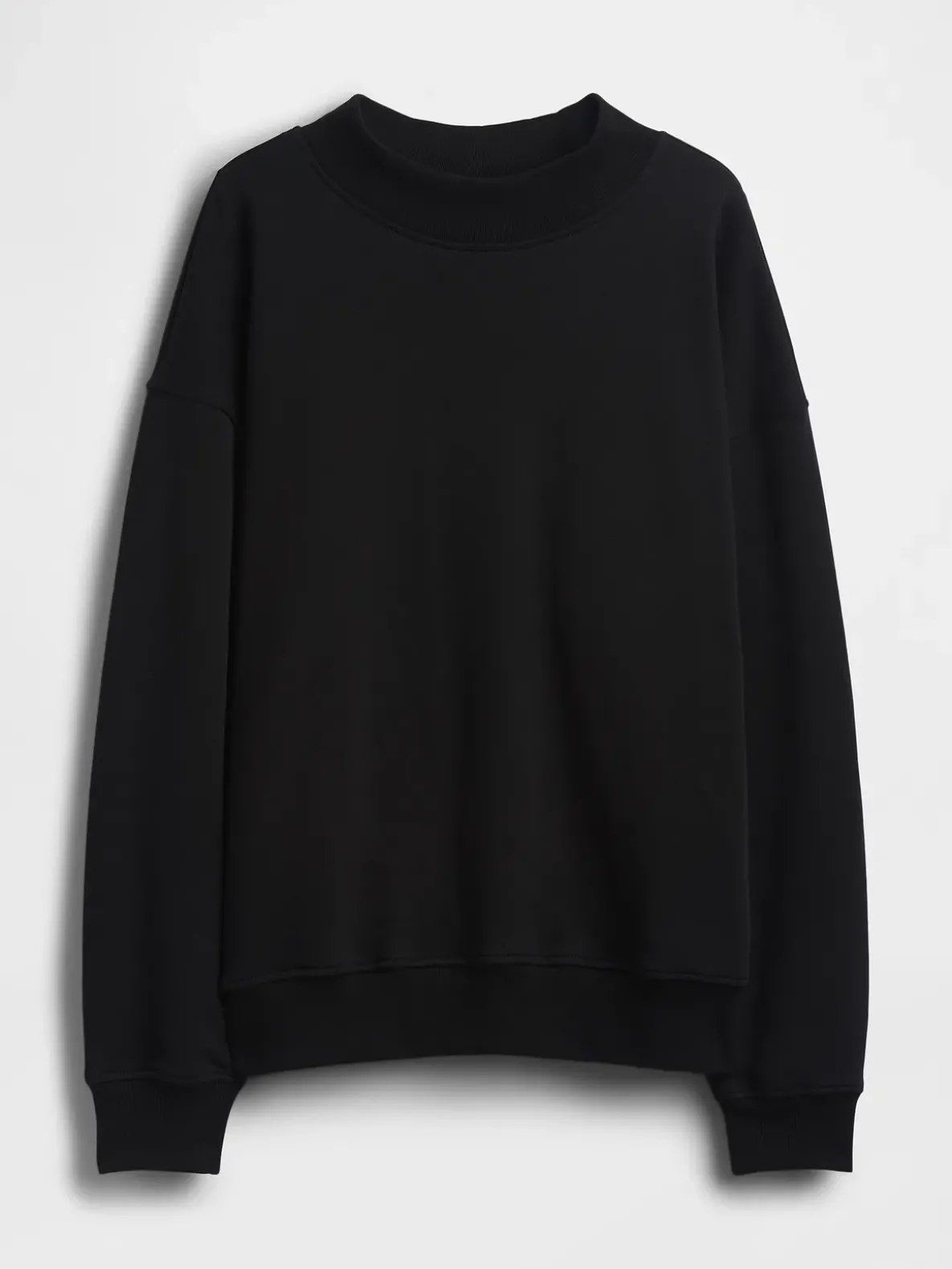 VintageSoft Oversized Mockneck Tunic Sweatshirt