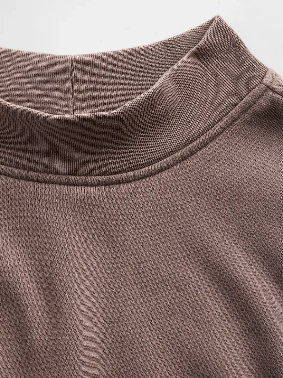 VintageSoft Oversized Mockneck Tunic Sweatshirt