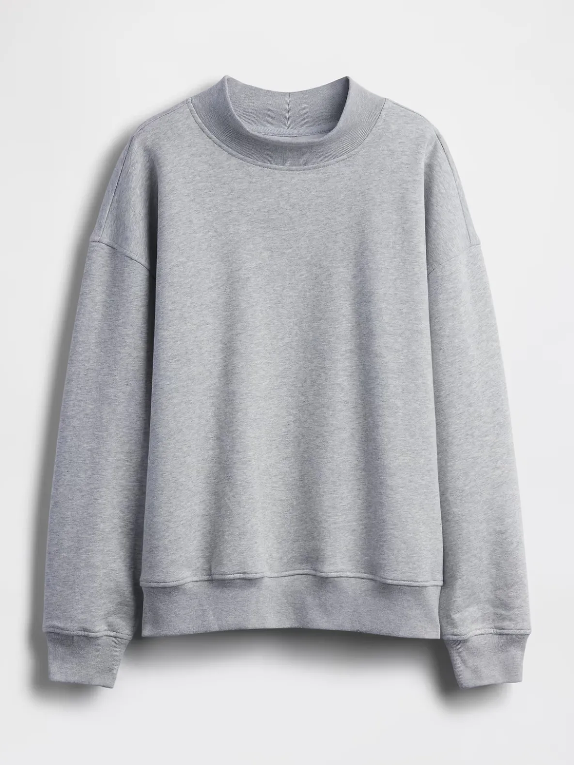 VintageSoft Oversized Mockneck Tunic Sweatshirt