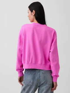 VintageSoft Oversized Split-Hem Sweatshirt