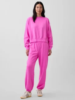 VintageSoft Oversized Split-Hem Sweatshirt