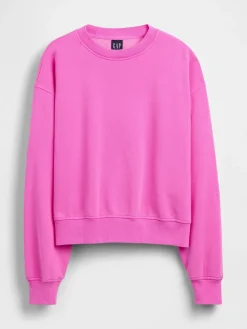 VintageSoft Oversized Split-Hem Sweatshirt