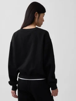 VintageSoft Oversized V-Neck Sweatshirt