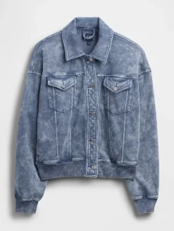VintageSoft Relaxed Icon Sweatshirt Jacket