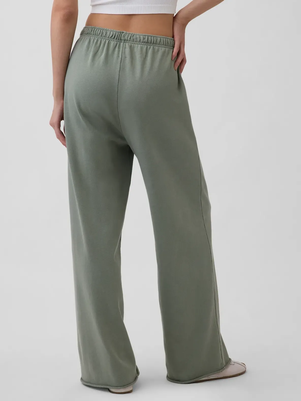 VintageSoft Terry Wide-Leg Sweatpants