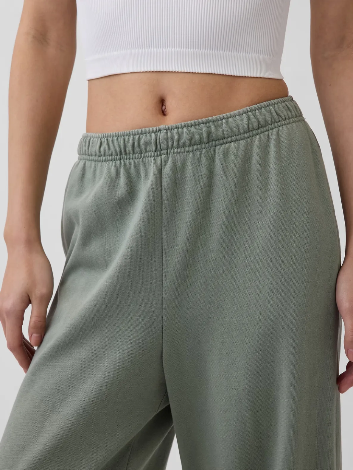 VintageSoft Terry Wide-Leg Sweatpants