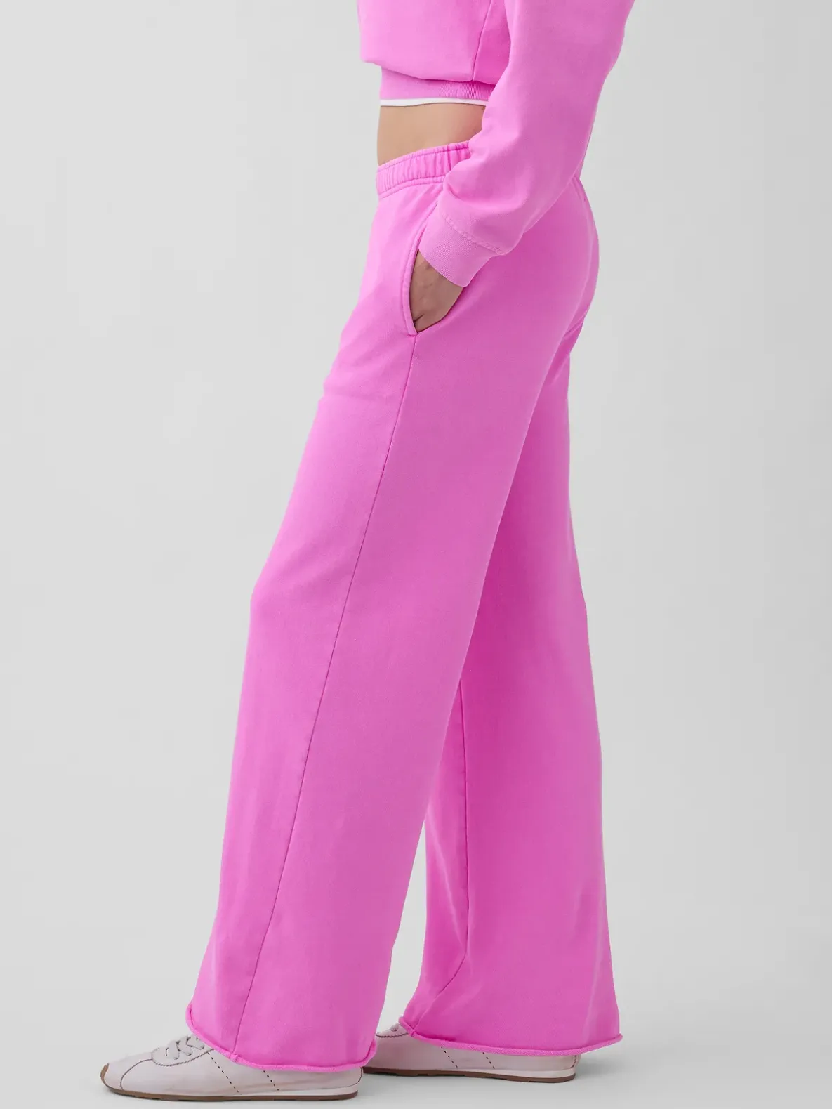 VintageSoft Terry Wide-Leg Sweatpants