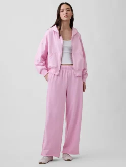 VintageSoft Terry Wide-Leg Sweatpants
