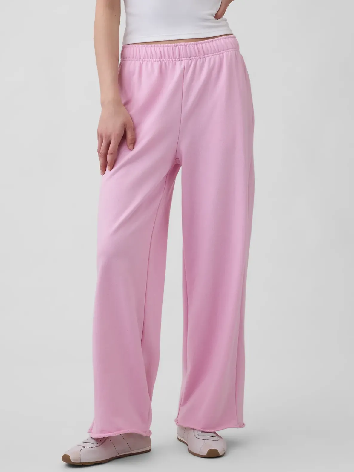 VintageSoft Terry Wide-Leg Sweatpants