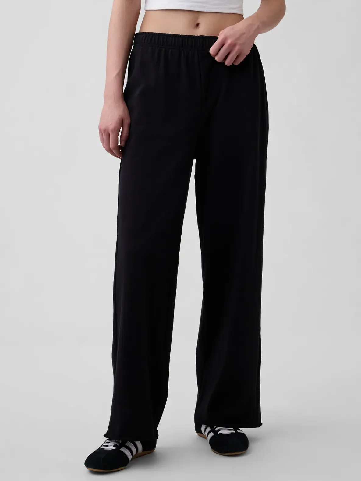 VintageSoft Terry Wide-Leg Sweatpants