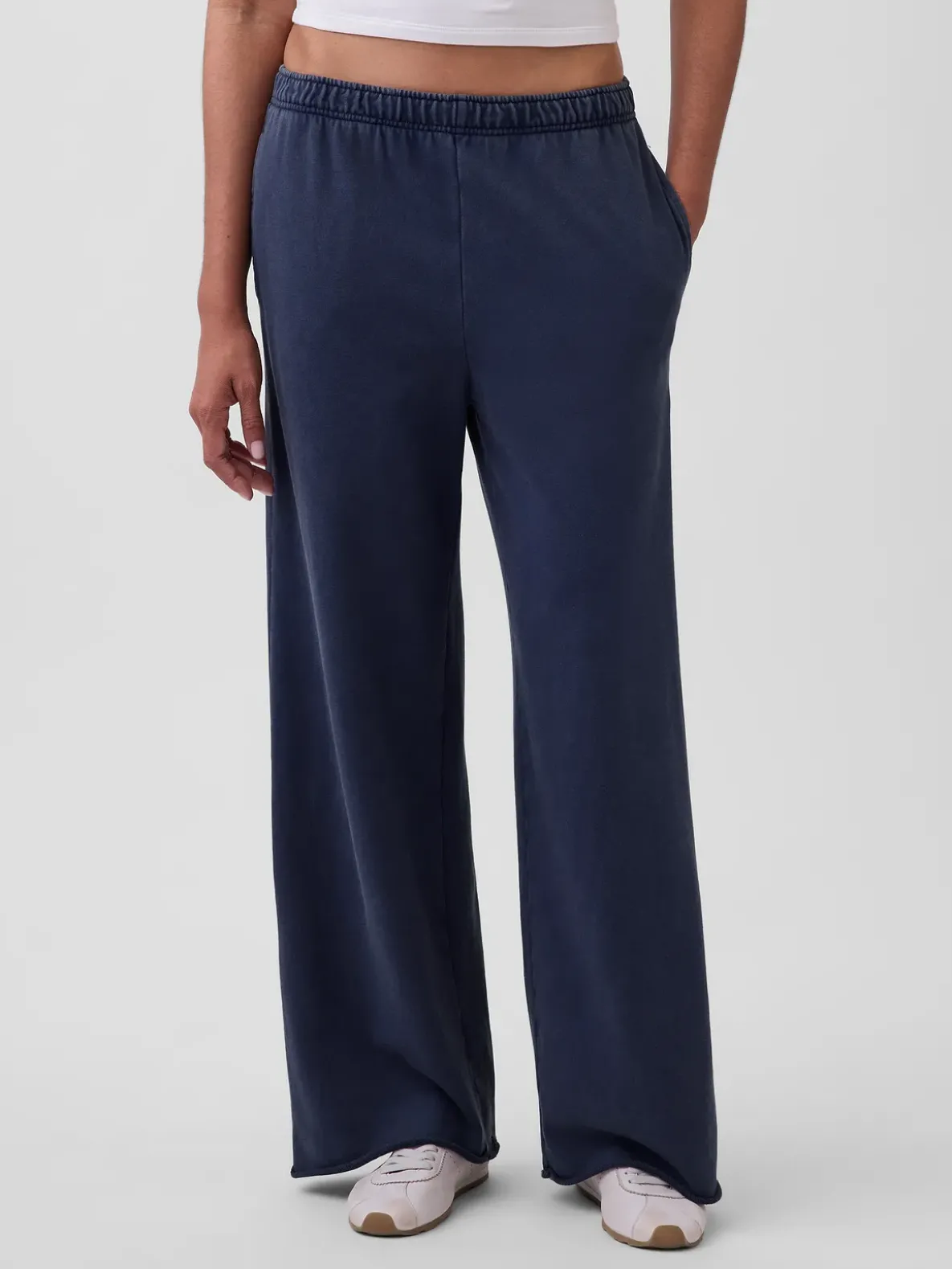 VintageSoft Terry Wide-Leg Sweatpants