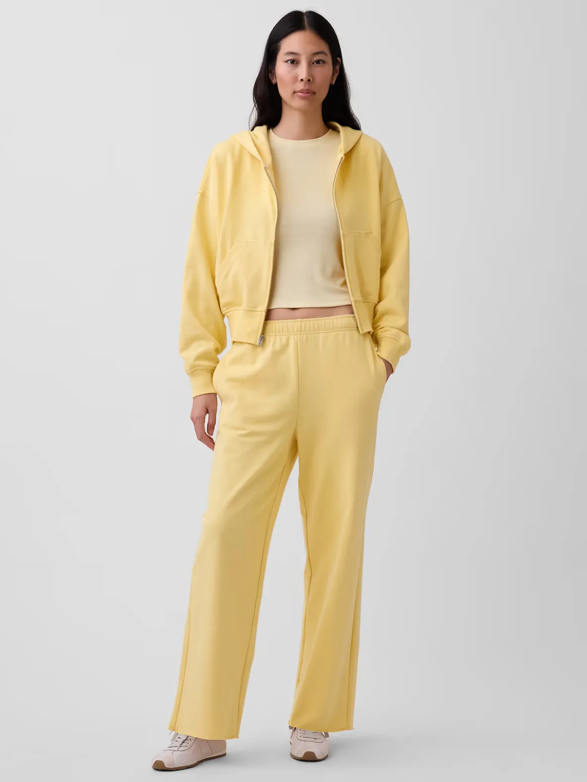 VintageSoft Terry Wide-Leg Sweatpants