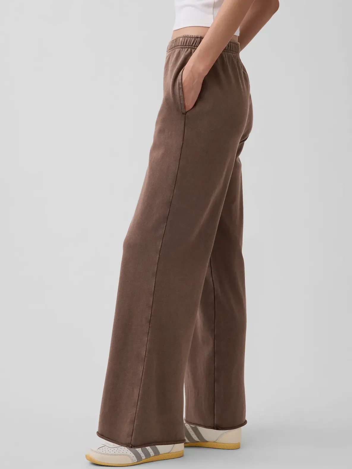 VintageSoft Terry Wide-Leg Sweatpants