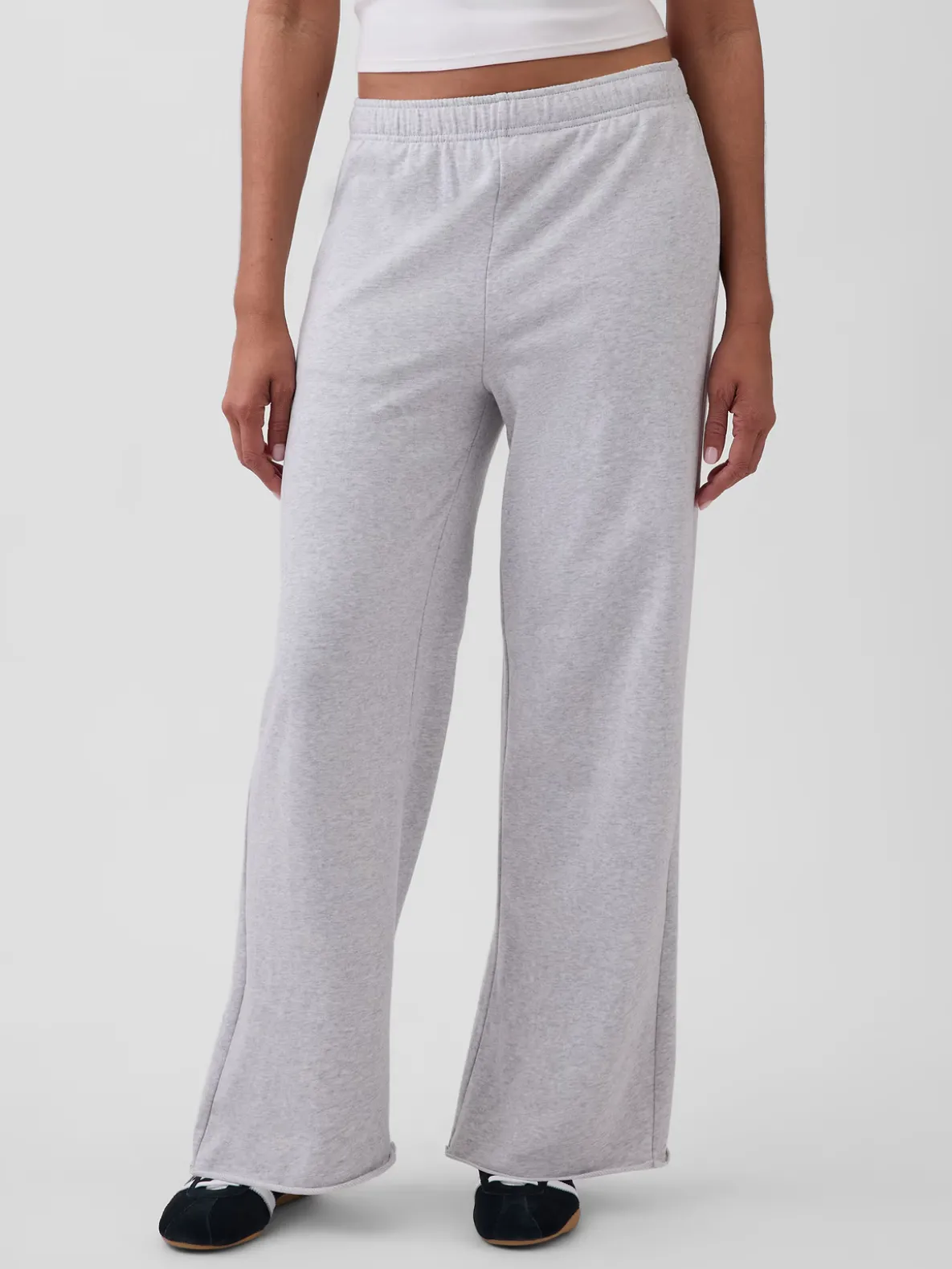 VintageSoft Terry Wide-Leg Sweatpants