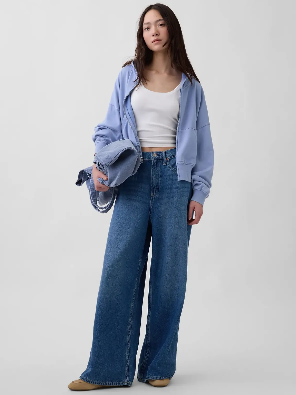 VintageSoft Terry Zip Hoodie
