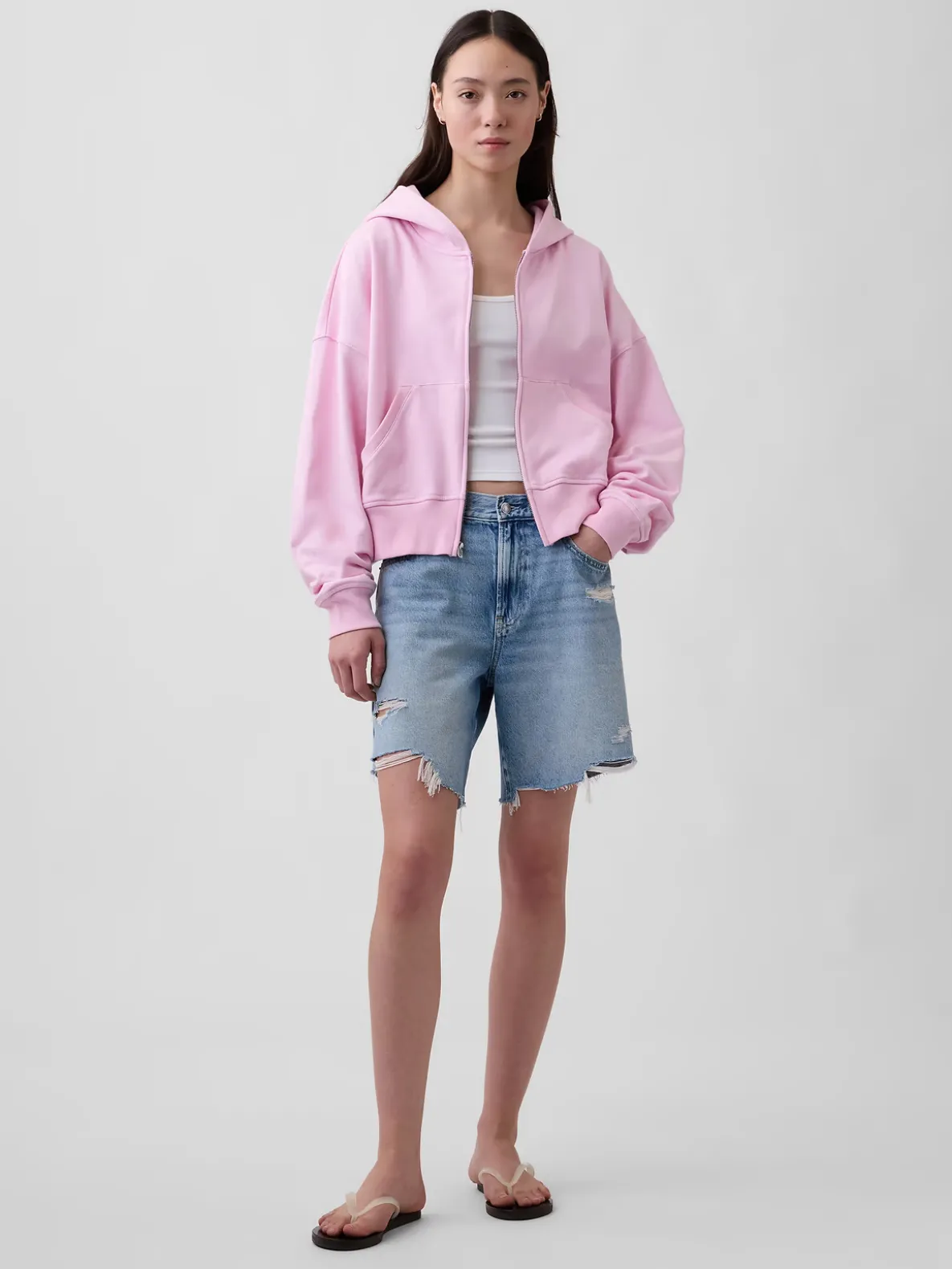 VintageSoft Terry Zip Hoodie
