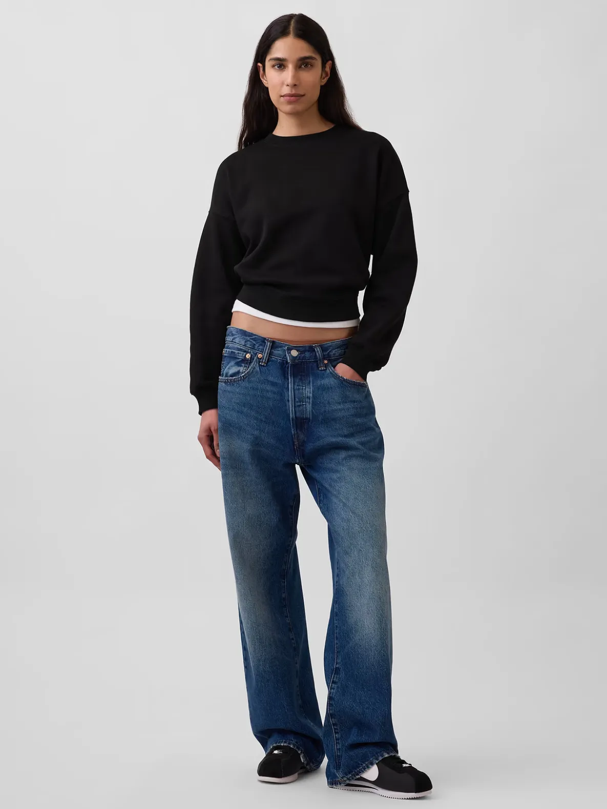 VintageSoft Wedge Crewneck Sweatshirt
