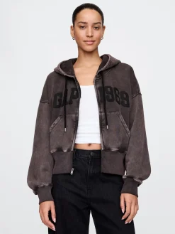 VintageSoft Wedge Zip Hoodie