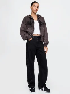 VintageSoft Wedge Zip Hoodie