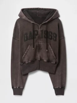 VintageSoft Wedge Zip Hoodie