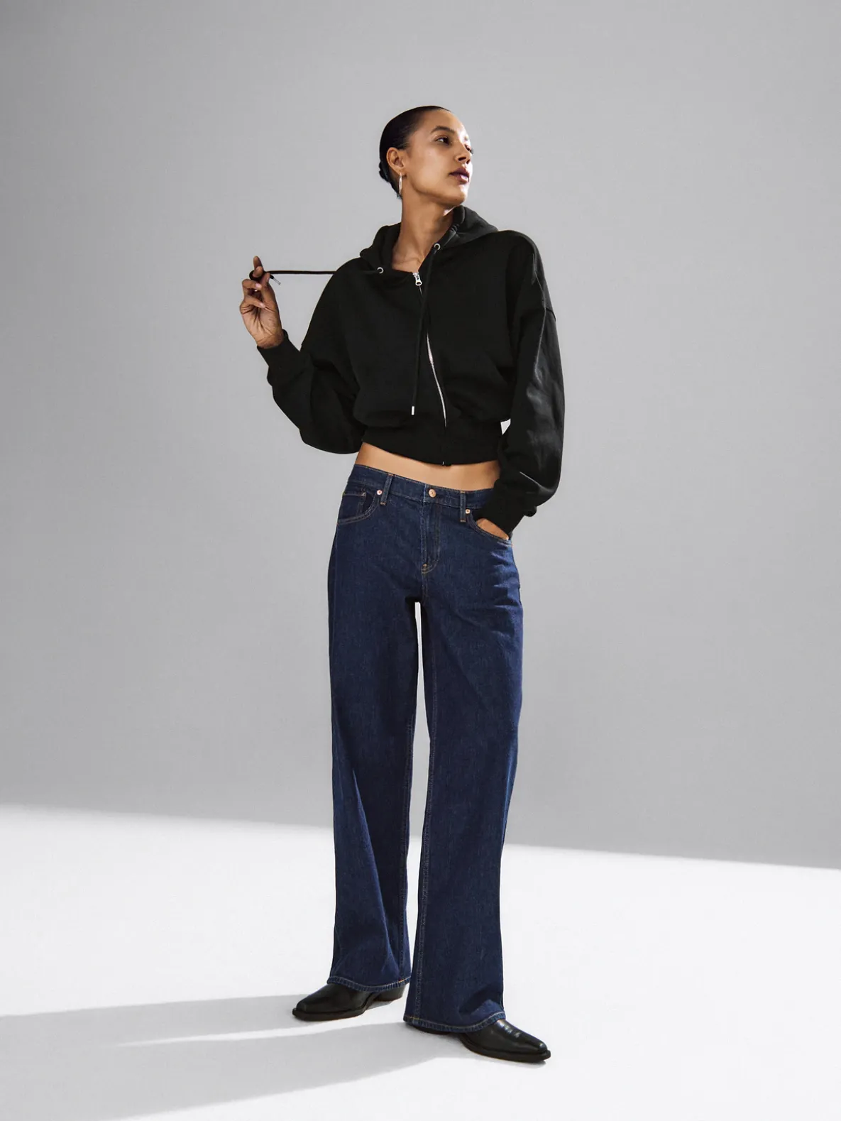 VintageSoft Wedge Zip Hoodie