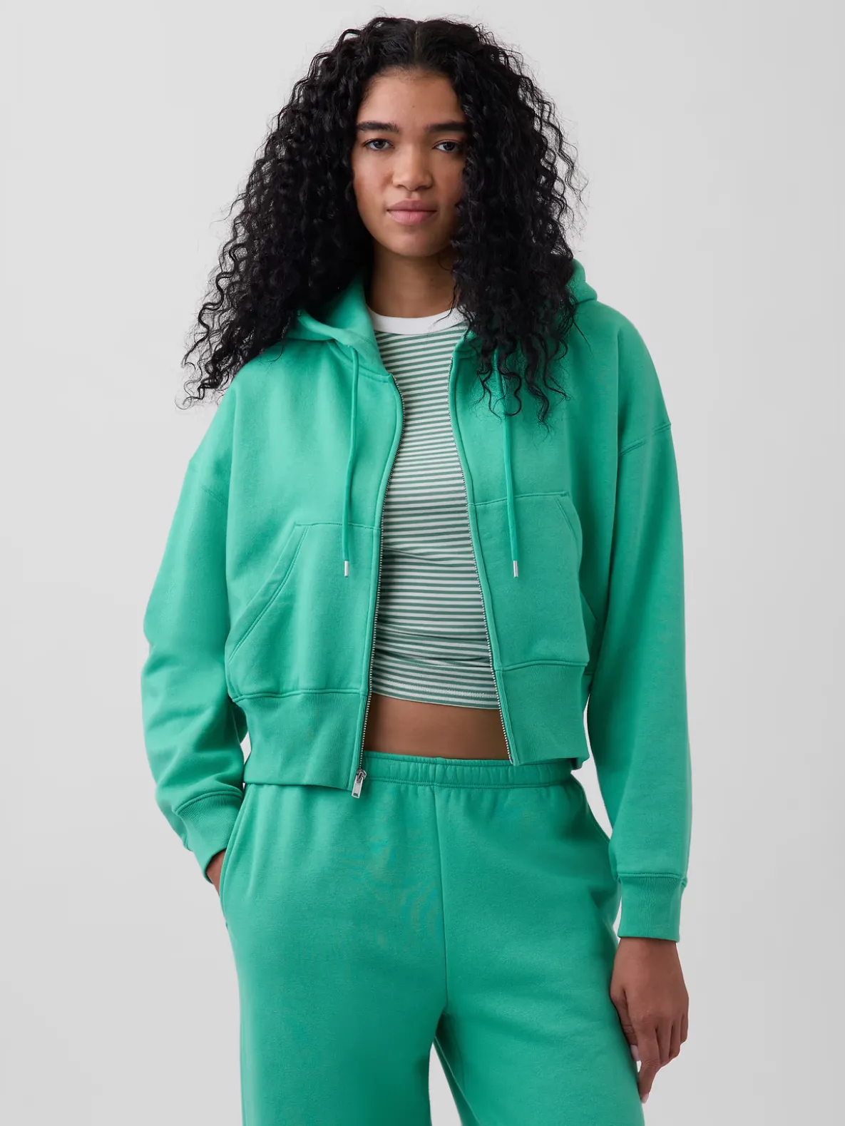 VintageSoft Wedge Zip Hoodie