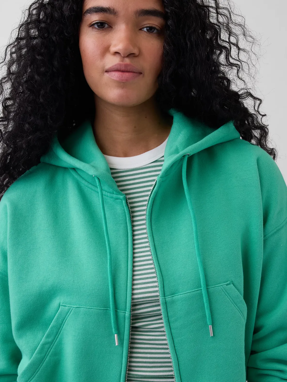 VintageSoft Wedge Zip Hoodie