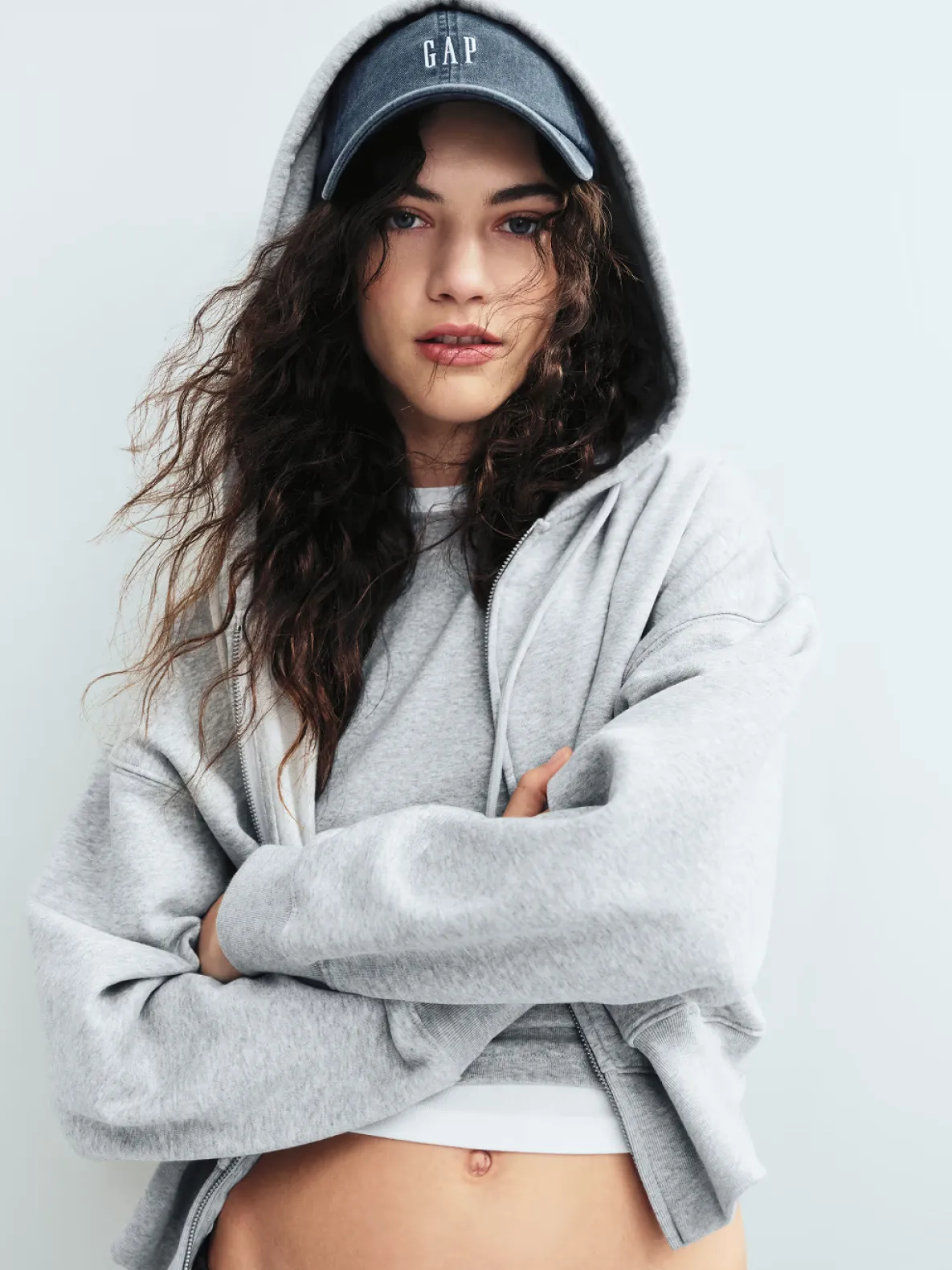VintageSoft Wedge Zip Hoodie