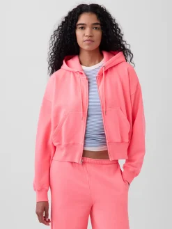 VintageSoft Wedge Zip Hoodie
