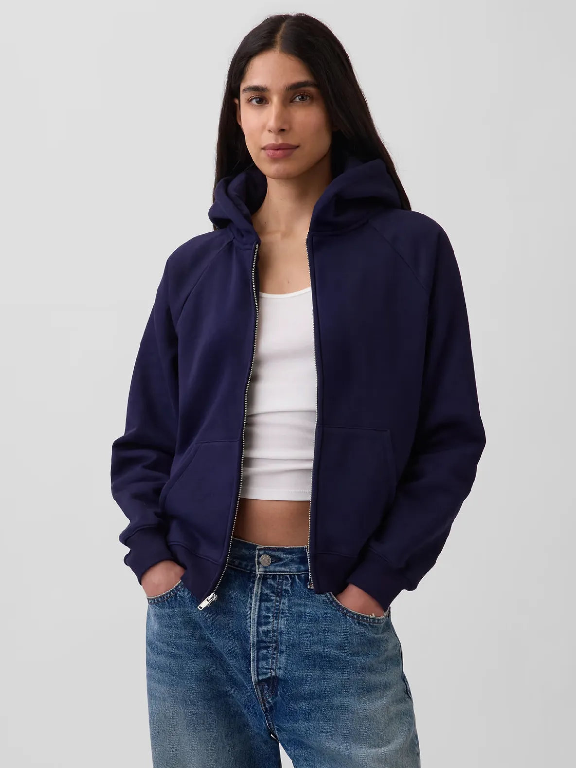 VintageSoft Zip Hoodie
