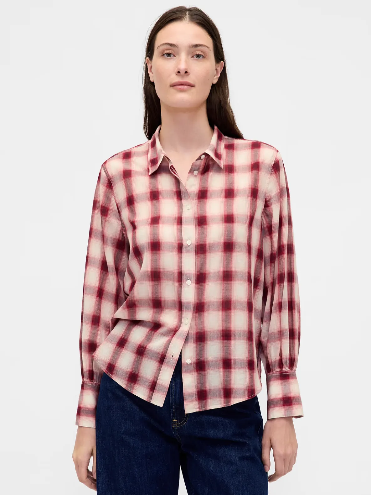 Voile Plaid Shirt