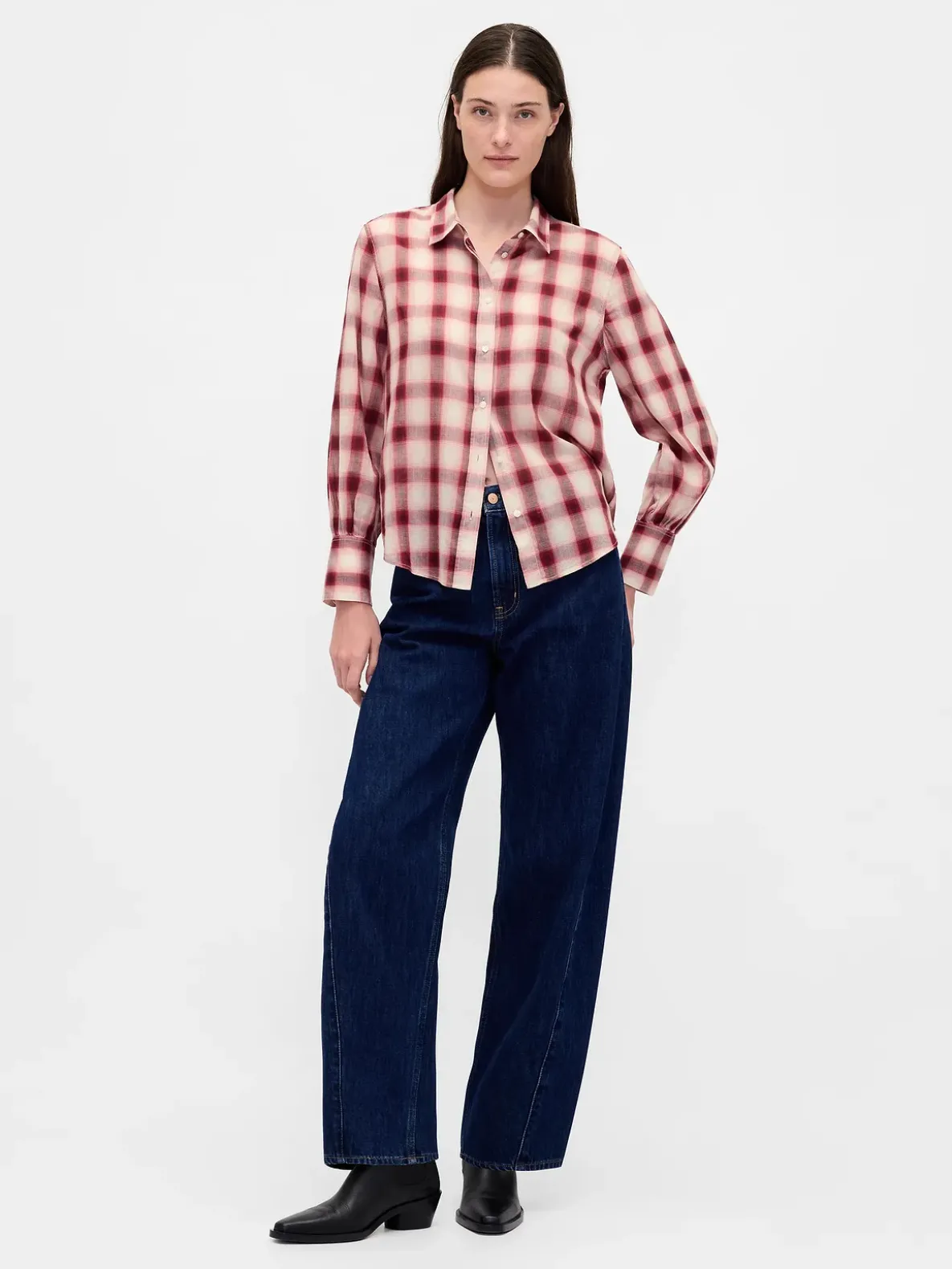 Voile Plaid Shirt