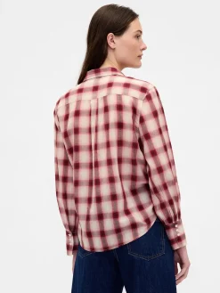 Voile Plaid Shirt