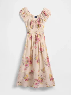 Voile Smocked Waist Maxi Dress